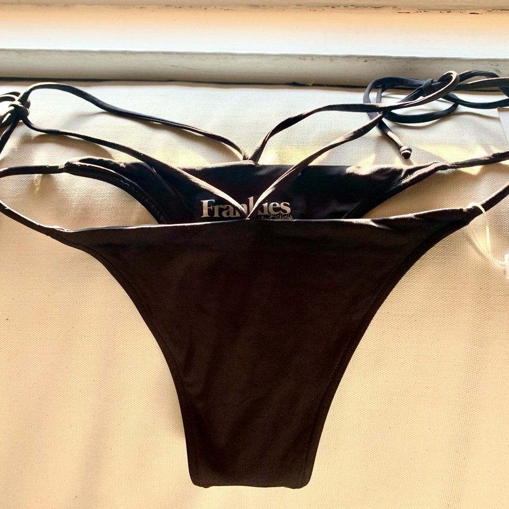 Brand new black frankies bikini bottoms